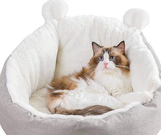 Cat Bed Sleeping Bag (Grey-Small)